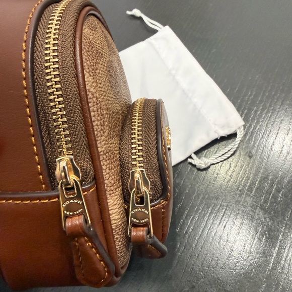 Coach Tan and Brown Mini Backpack Charm - Picture 5 of 9